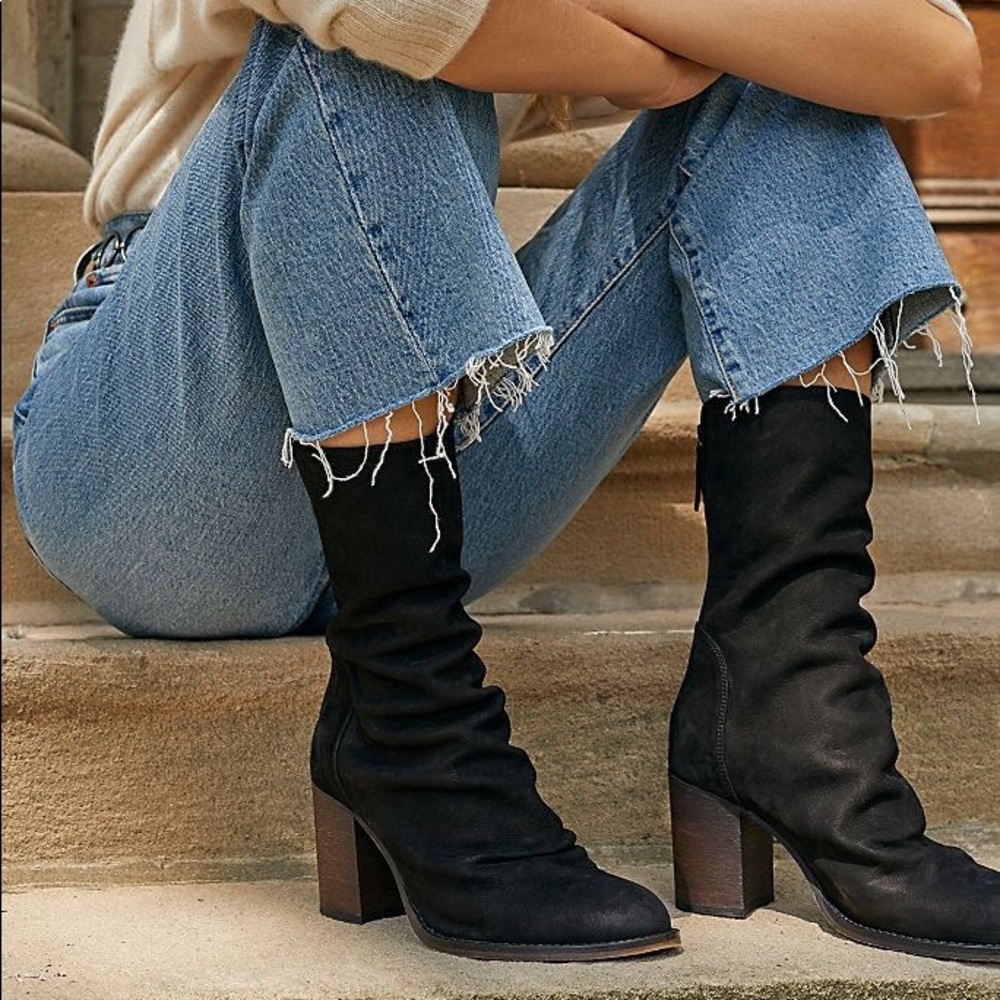 Free people Elle chunky heel bootie